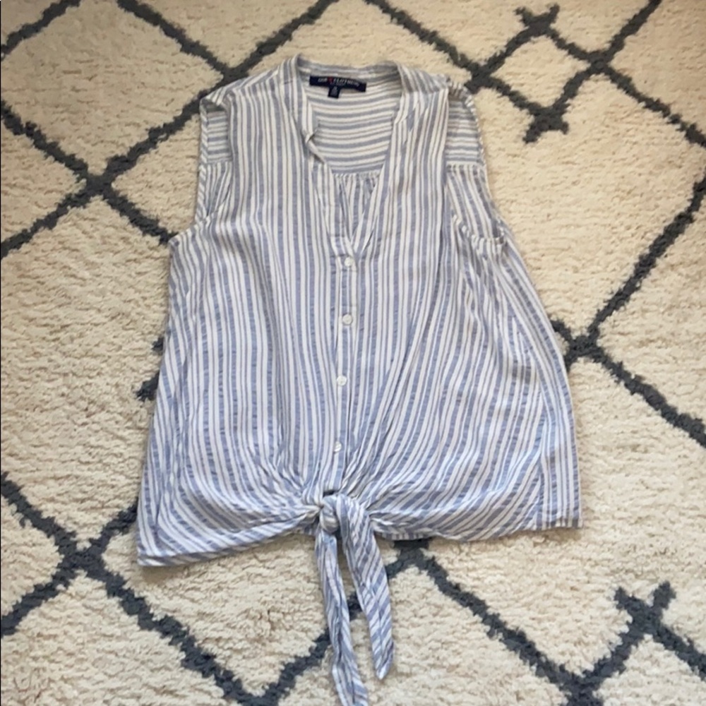 Tie tank top